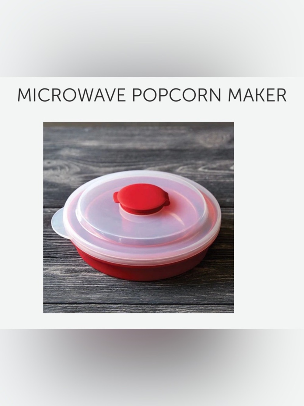 Pampered Chef Red Microwave Popcorn Maker
NEW IN PACKAGING - Picture 2 of 6